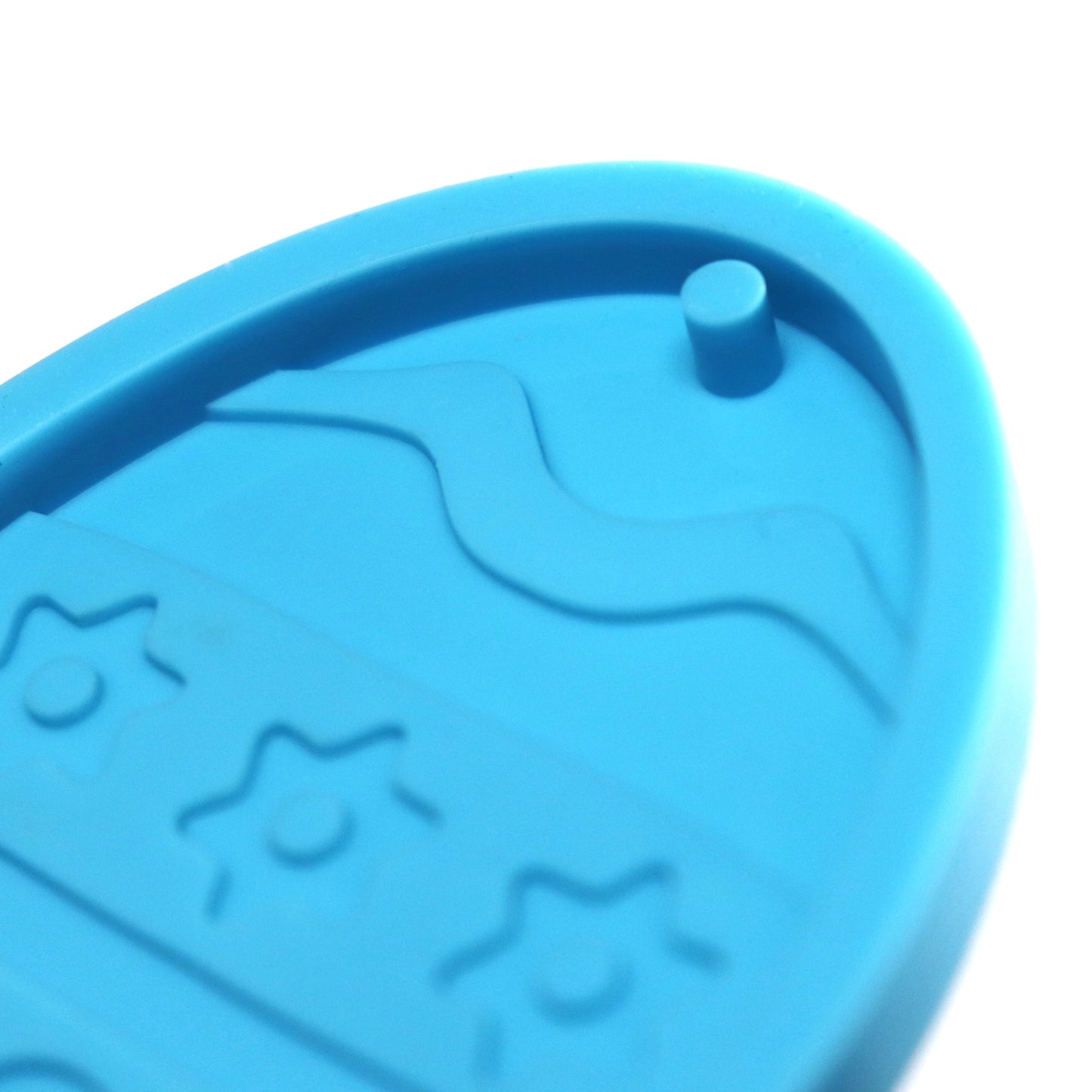 Silikonform Osterei Anhänger mit drei Sterne Gießform für Epoxidharz ca. 6,5 cm