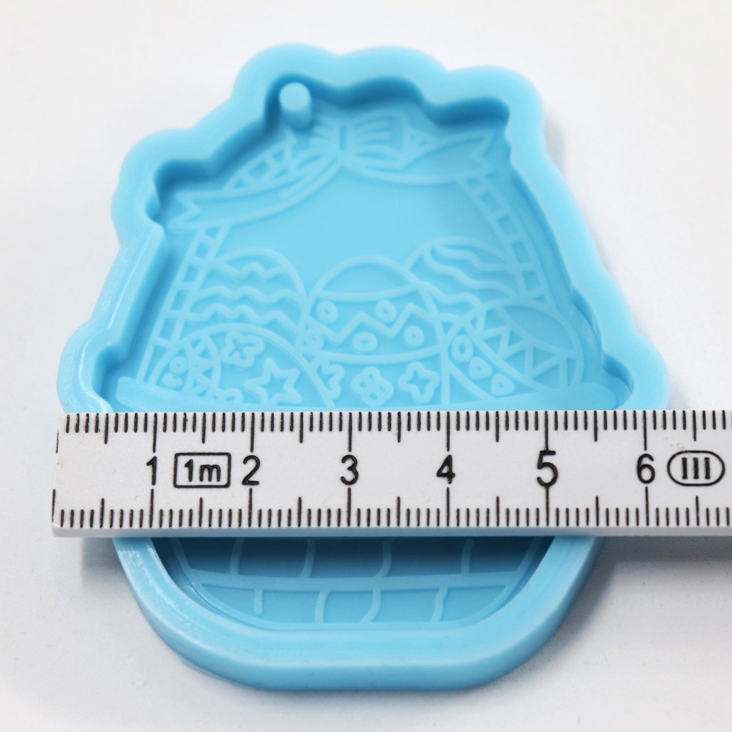 Silikonform Oster Korb Anhänger Gießform Ostern für Raysin, Epoxidharz ca 6,4 cm