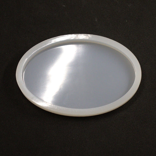 Flache ovale Schild Silikonform Gießform für Raysin, Epoxidharz ca. 9,2 x 5,8 cm