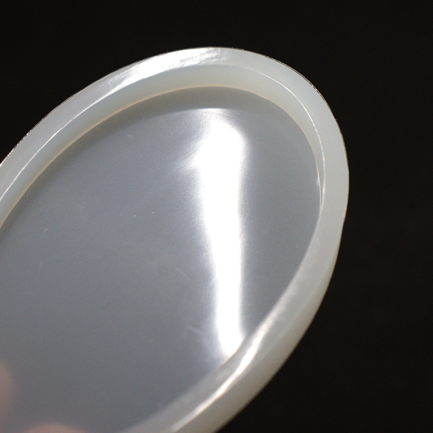 Flache ovale Schild Silikonform Gießform für Raysin, Epoxidharz ca. 9,2 x 5,8 cm