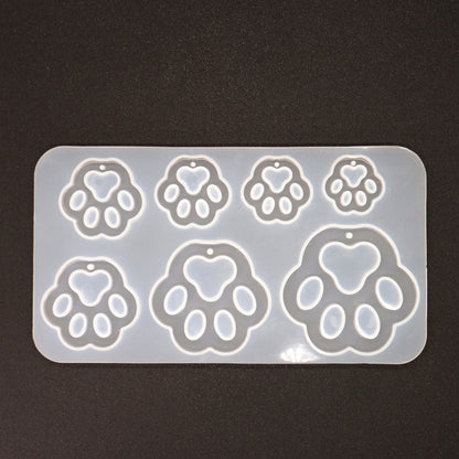 Epoxidharzformen Pfoten Anhänger Gießform für Resin