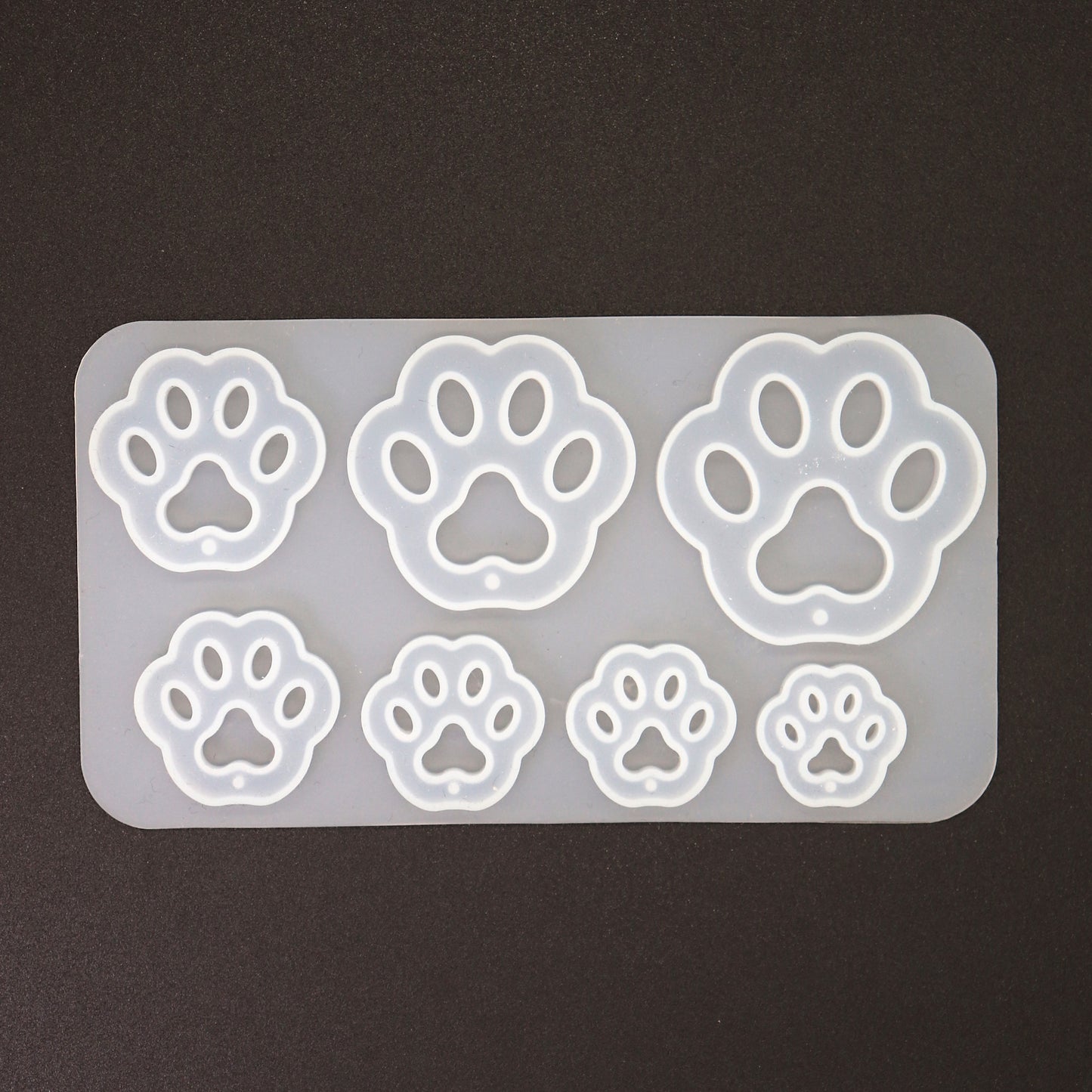 Silikonform Pfoten Anhänger Gießformen für Epoxidharz von ca. 1,8 cm bis 4,5 cm