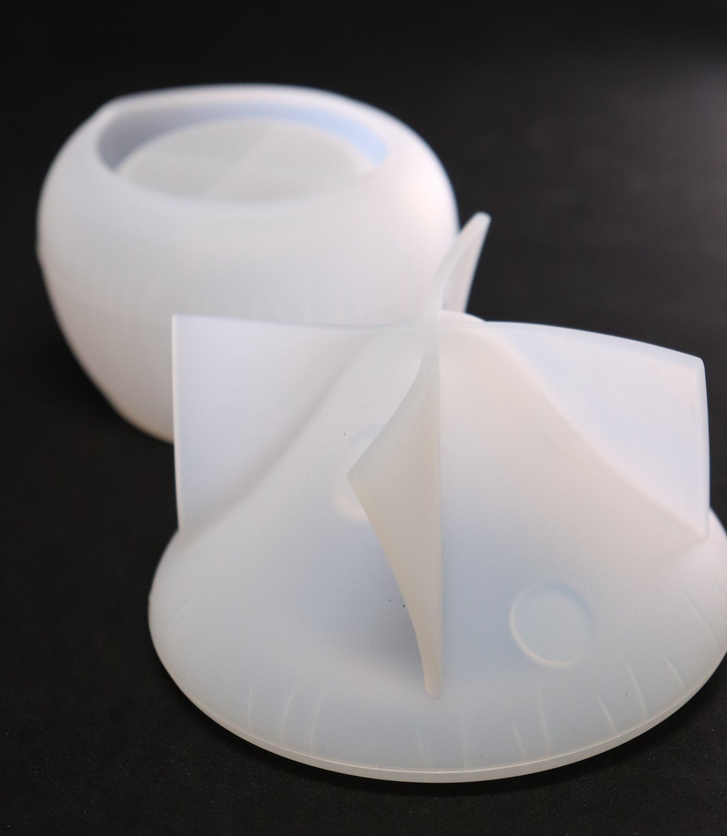 Silikonform 3D Pilz mit Deckel Gießform für Epoxidharz, Raysin ca. 10,5 cm