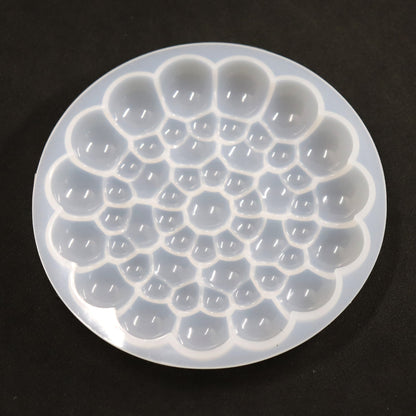 Silikonform Bubbles Rund Untersetzer Gießform für Raysin, Resin oder Epoxidharz ca. 10 cm