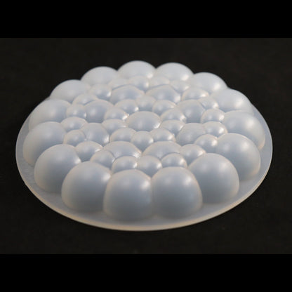 Silikonform Bubbles Rund Untersetzer Gießform für Raysin, Resin oder Epoxidharz ca. 10 cm