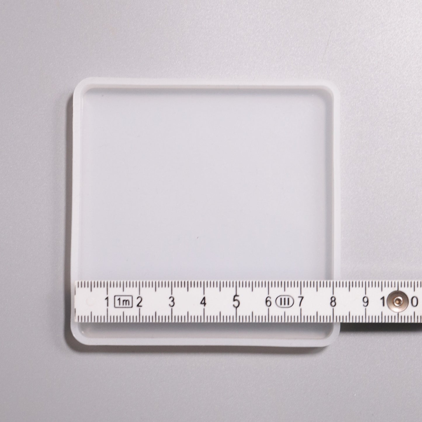 Gießform quadrat flach Untersetzer ca.  8 cm