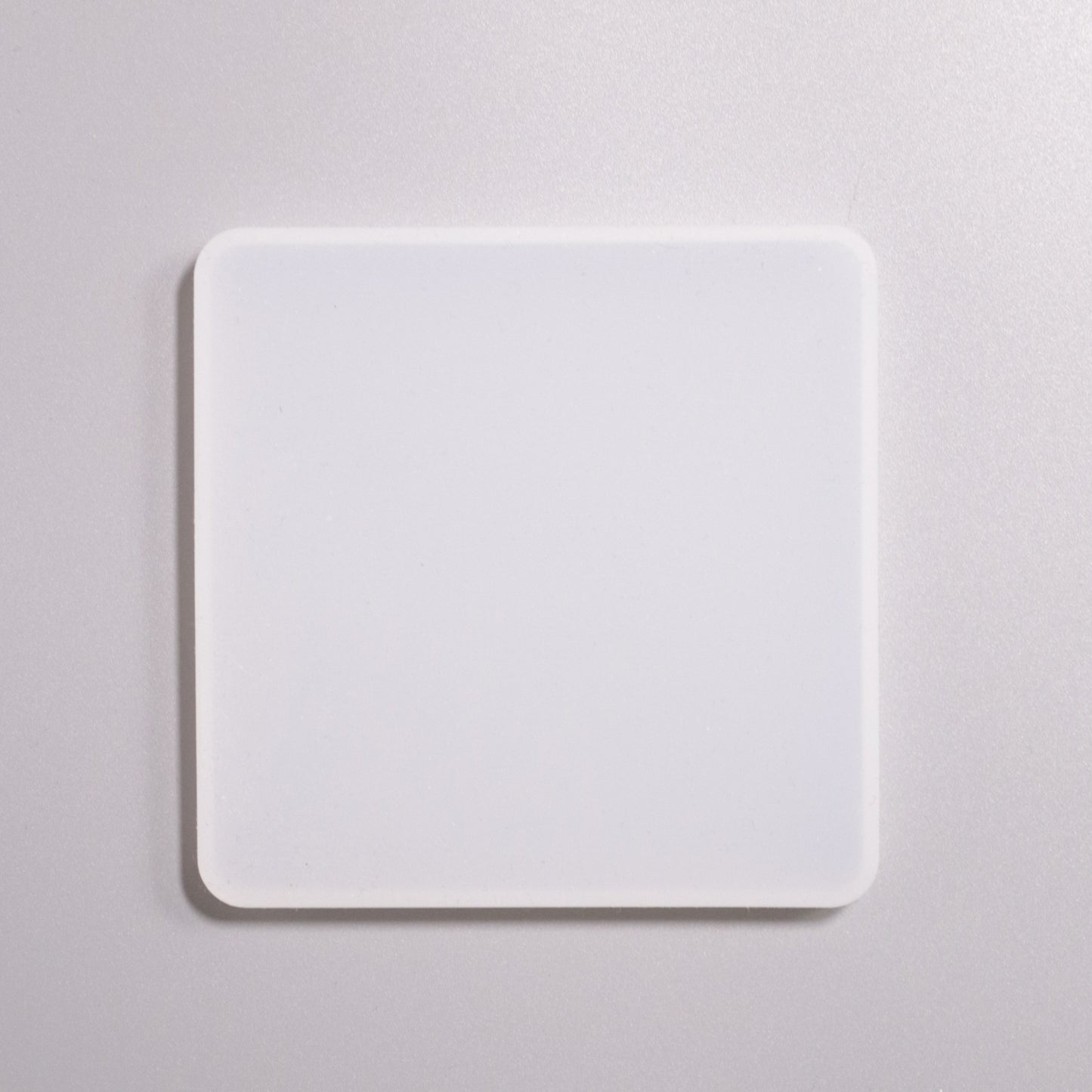 Gießform quadrat flach Untersetzer ca.  8 cm Rückseite