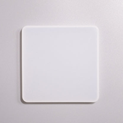 Gießform quadrat flach Untersetzer ca.  8 cm Rückseite