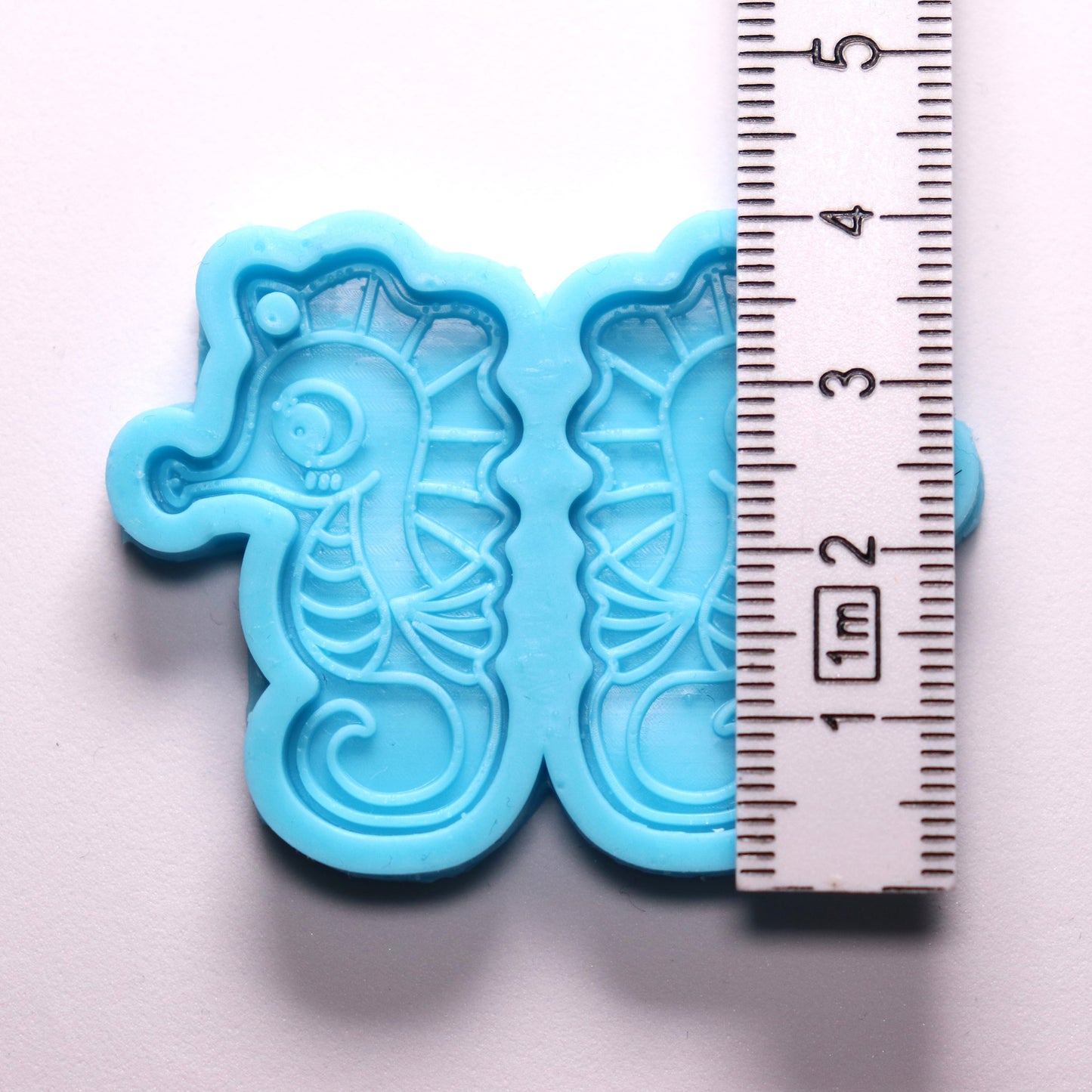 Silikonform Seepferdchen Anhänger Gießform DIY Schmuck für Epoxidharz ca. 3,5 cm