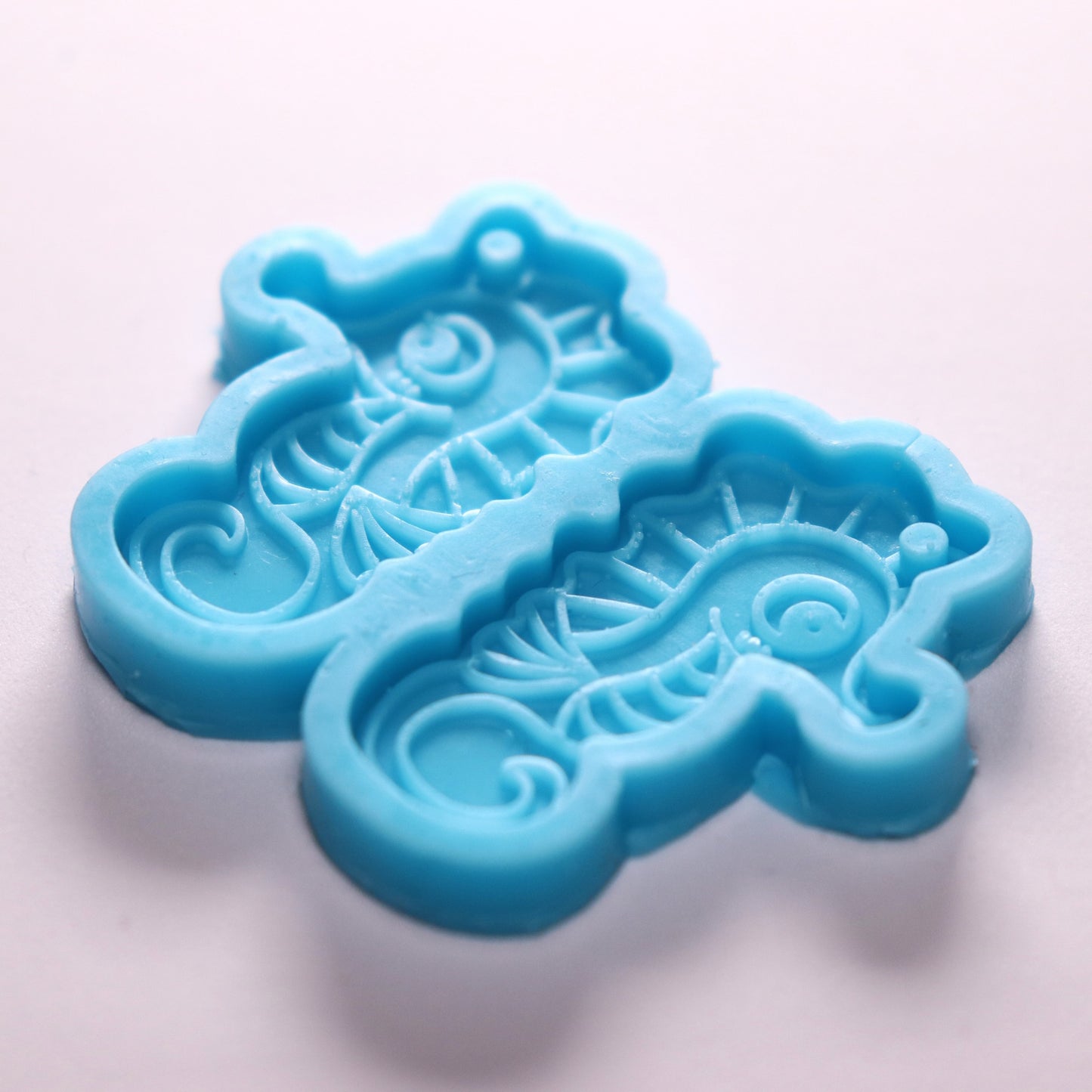 Silikonform Seepferdchen Anhänger Gießform DIY Schmuck für Epoxidharz ca. 3,5 cm
