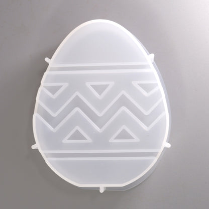 Silikonfrom Osterei mit Zickzack Muster. Oster Dekorationen Gießformen. Ostern
