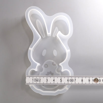 Silikonform Kaninchen Aufsteller Osterdekoration Gießformen für Raysin