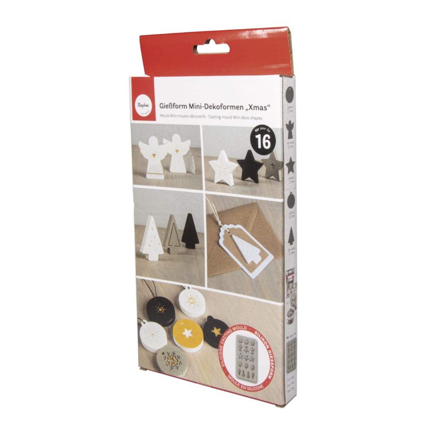 Rayher Silikonformen Xmas Mini Deko Gießformen für Weihnachten