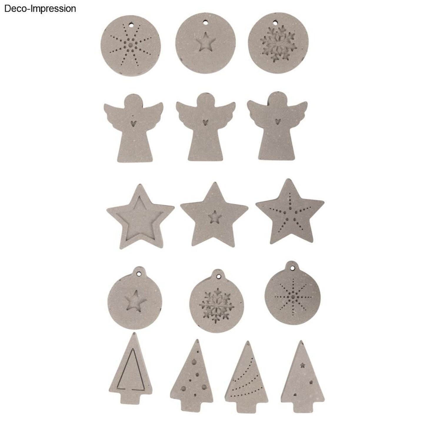 Rayher Silikonformen Xmas Mini Deko Gießformen. Engel, Tannenbäume und Weihnachtskugeln Anhänger. Gießformen für Raysin.