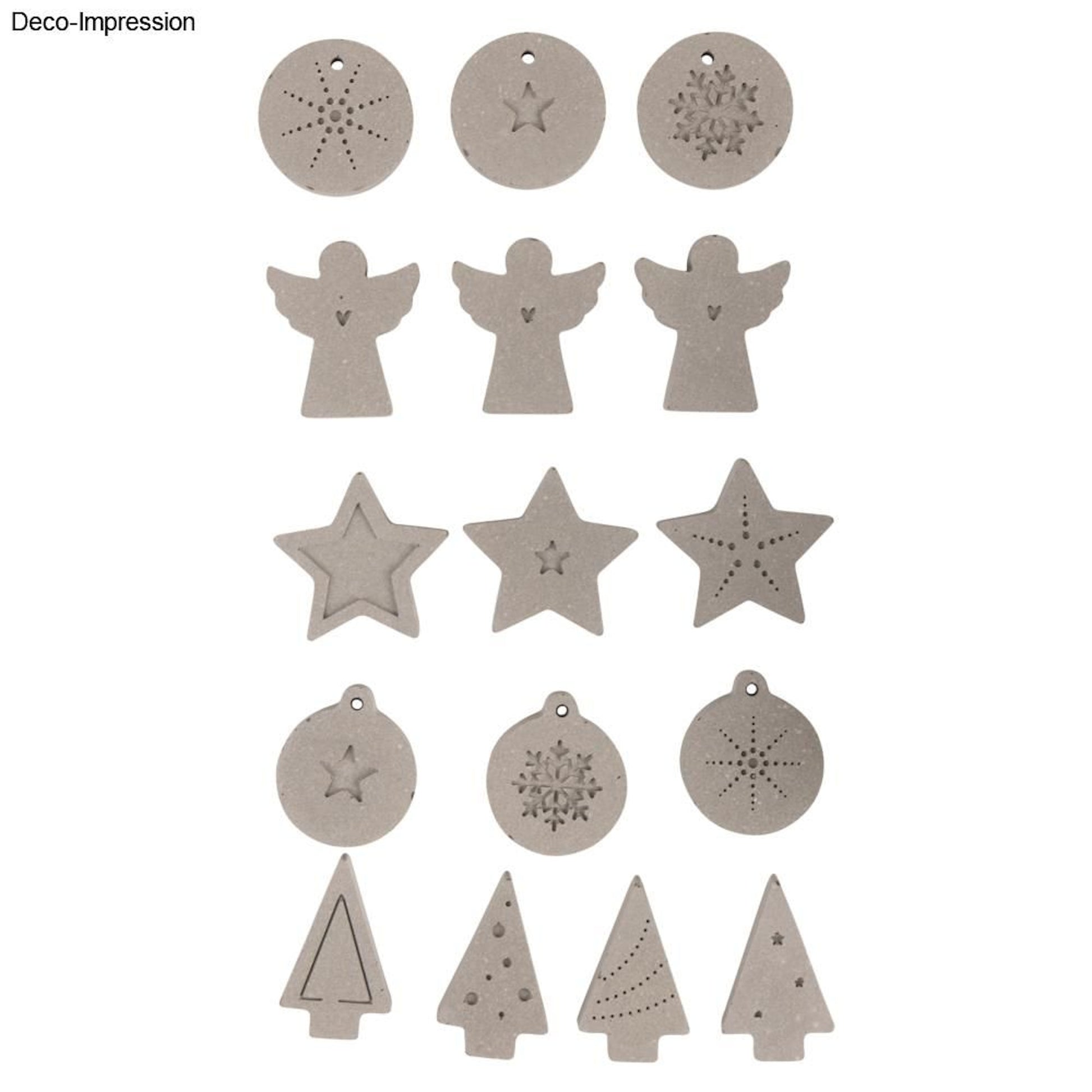 Rayher Silikonformen Xmas Mini Deko Gießformen. Engel, Tannenbäume und Weihnachtskugeln Anhänger. Gießformen für Raysin.