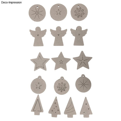 Rayher Silikonformen Xmas Mini Deko Gießformen. Engel, Tannenbäume und Weihnachtskugeln Anhänger. Gießformen für Raysin.
