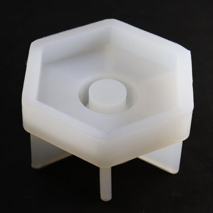 Silikonform Kerzenständer Hexagon Form für Stabkerzen