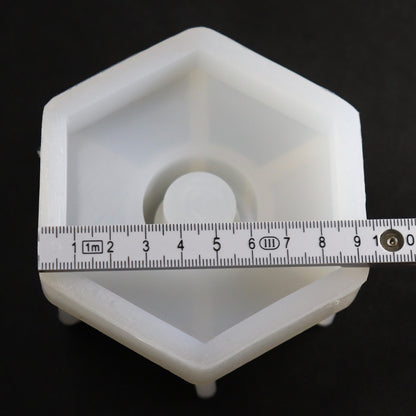 Hexagon Kerzenhalter Gießformen für Gießpulver