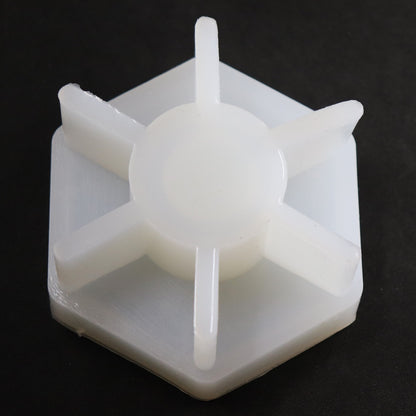Hexagon Kerzenhalter Kerzenständer Silikonform für Raysin, Beton ca. 8 x 9 cm
