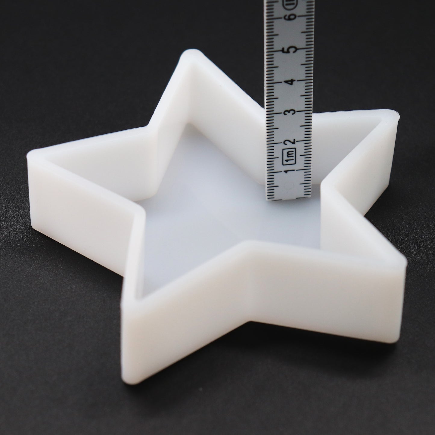 Silikonform Stern Gießform Aufsteller für Raysin oder Epoxidharz ca. 10 x 8 cm