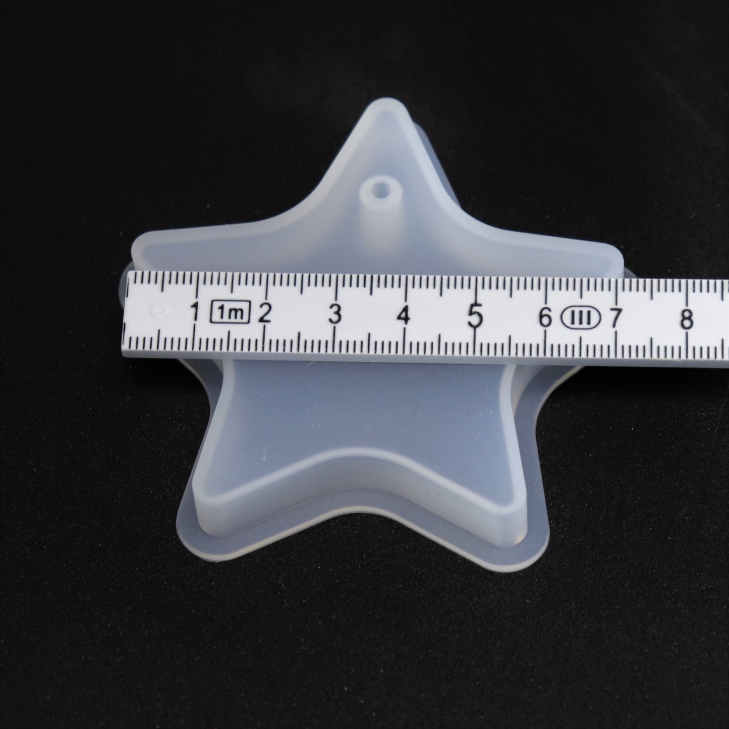Silikonform Stern Anhänger Weihnachten Gießform für Resin, Raysin ca. 7 cm