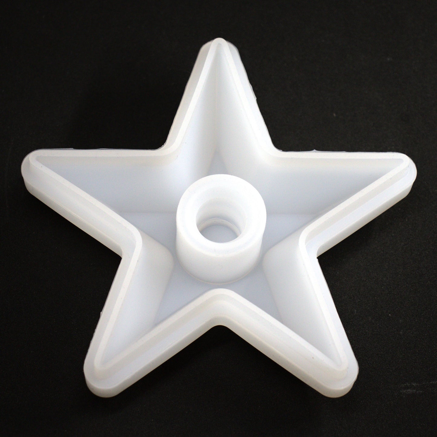 Silikonform Kerzenständer Stern Gießform Kerzenhalter für Raysin ca. 14 cm