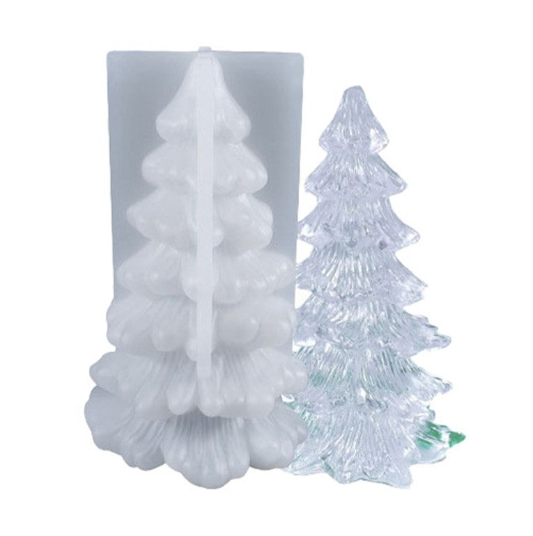Silikonform 3D Tannenbaum Gießform Weihnachten Dekoration ca. 12 x 7 cm