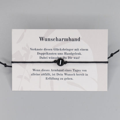 Wunscharmband mit Wunschbuchstabe I aus Acryl. Geschenkideen. Freundschaftsarmbänder. Kleine Geschenke.