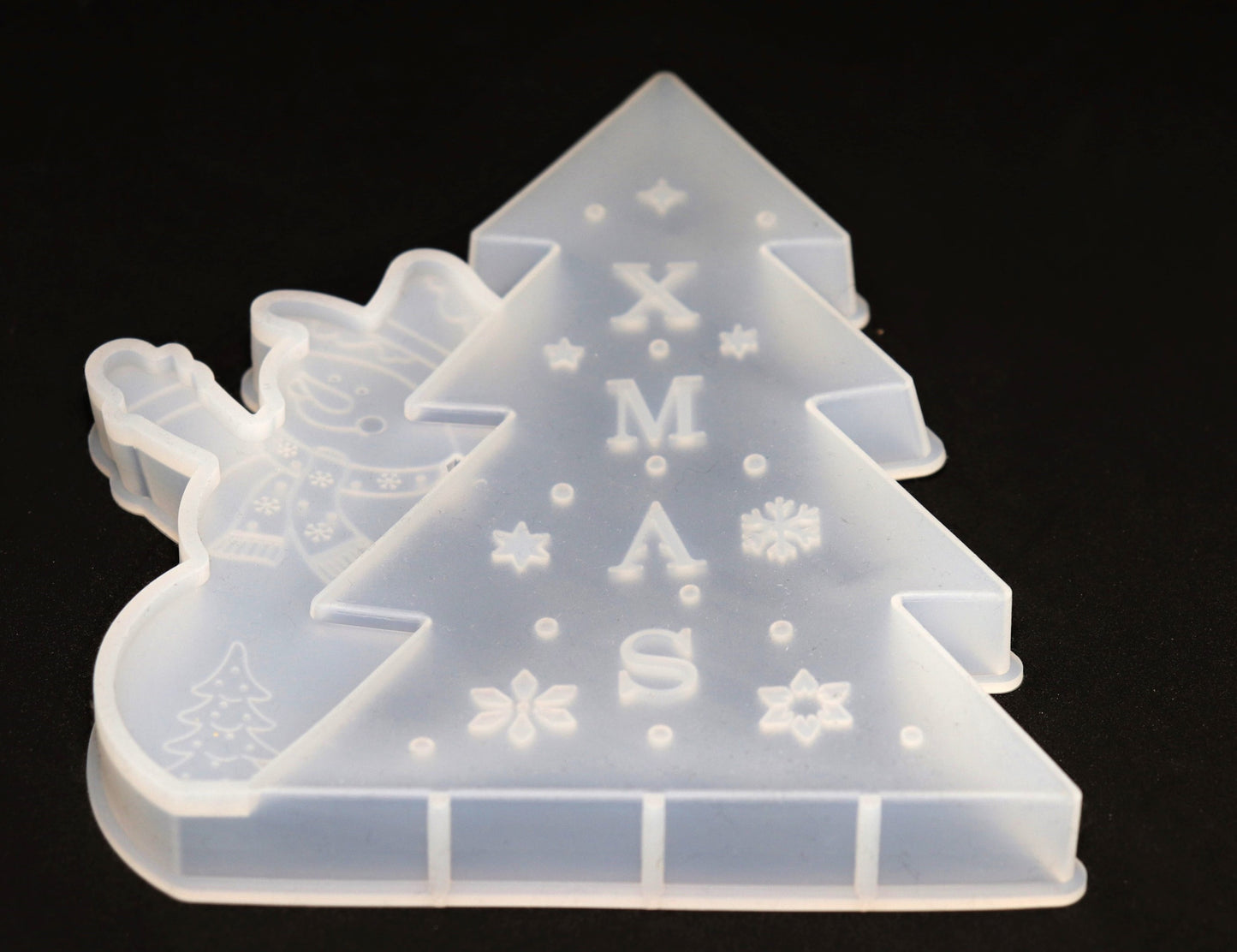 Silikonform XMAS Weihnachten Aufsteller Gießform für Epoxidharz ca. 18,5 cm