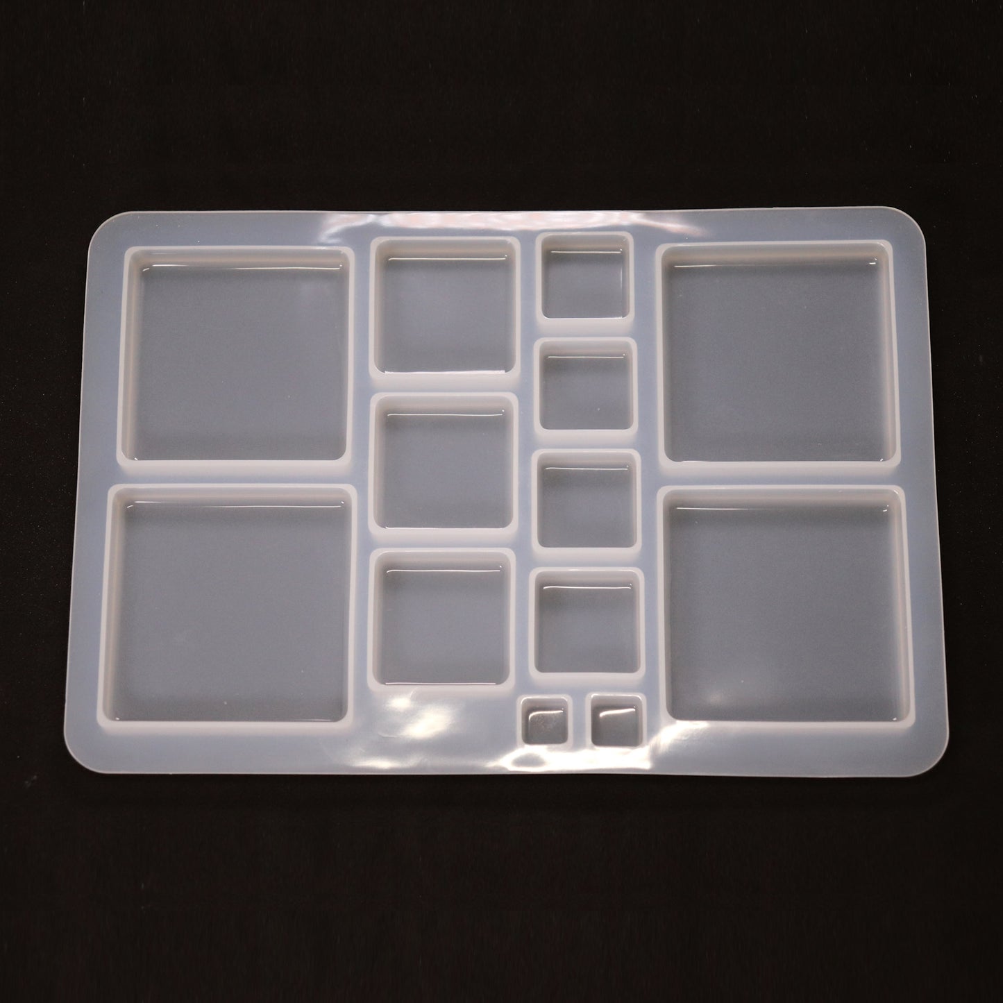 Epoxidharzform verschiedene kleine quadrate