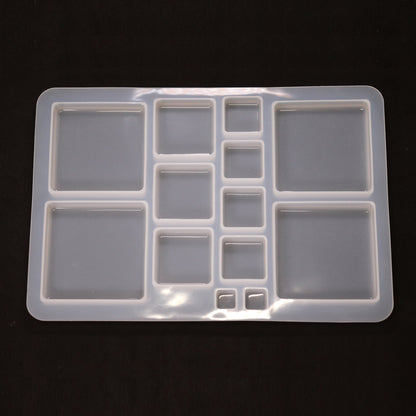 Epoxidharzform verschiedene kleine quadrate