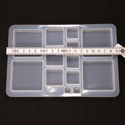 Silikonform quadrate für Schmuck DIY