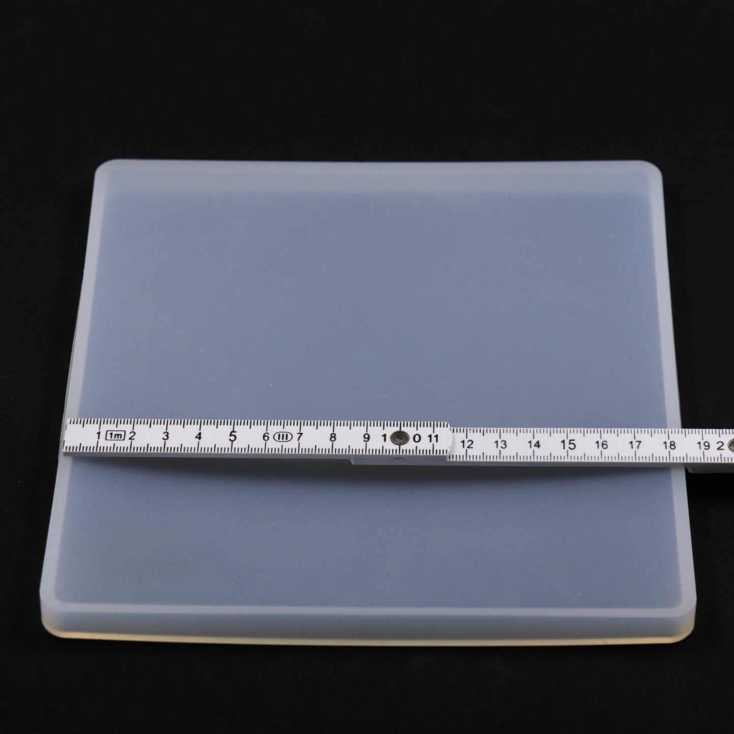 Silikonform Quadratische Tablett Gießform für Raysin, Epoxidharz, ca. 18 cm