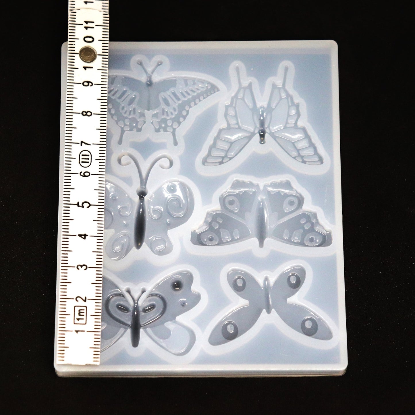 Silikonform Schmetterlinge verschieden Gießform je ca. 4 x 2,5 cm