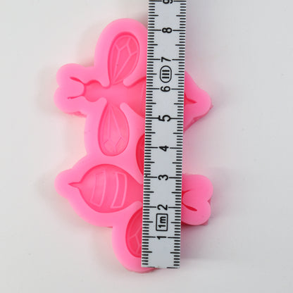 Silikonform Biene Gießform für Epoxidharz je ca. 4 x 4,5 cm Deko