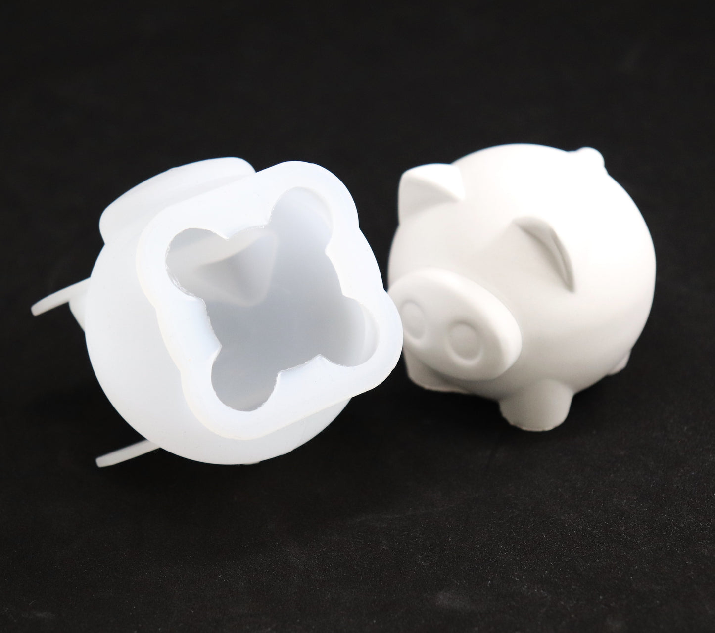 Silikonform 3D Schwein Gießform für Raysin, Epoxidharz ca. 6 cm