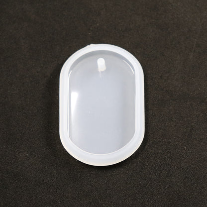 Gießform Anhänger Oval abgerundet klein
