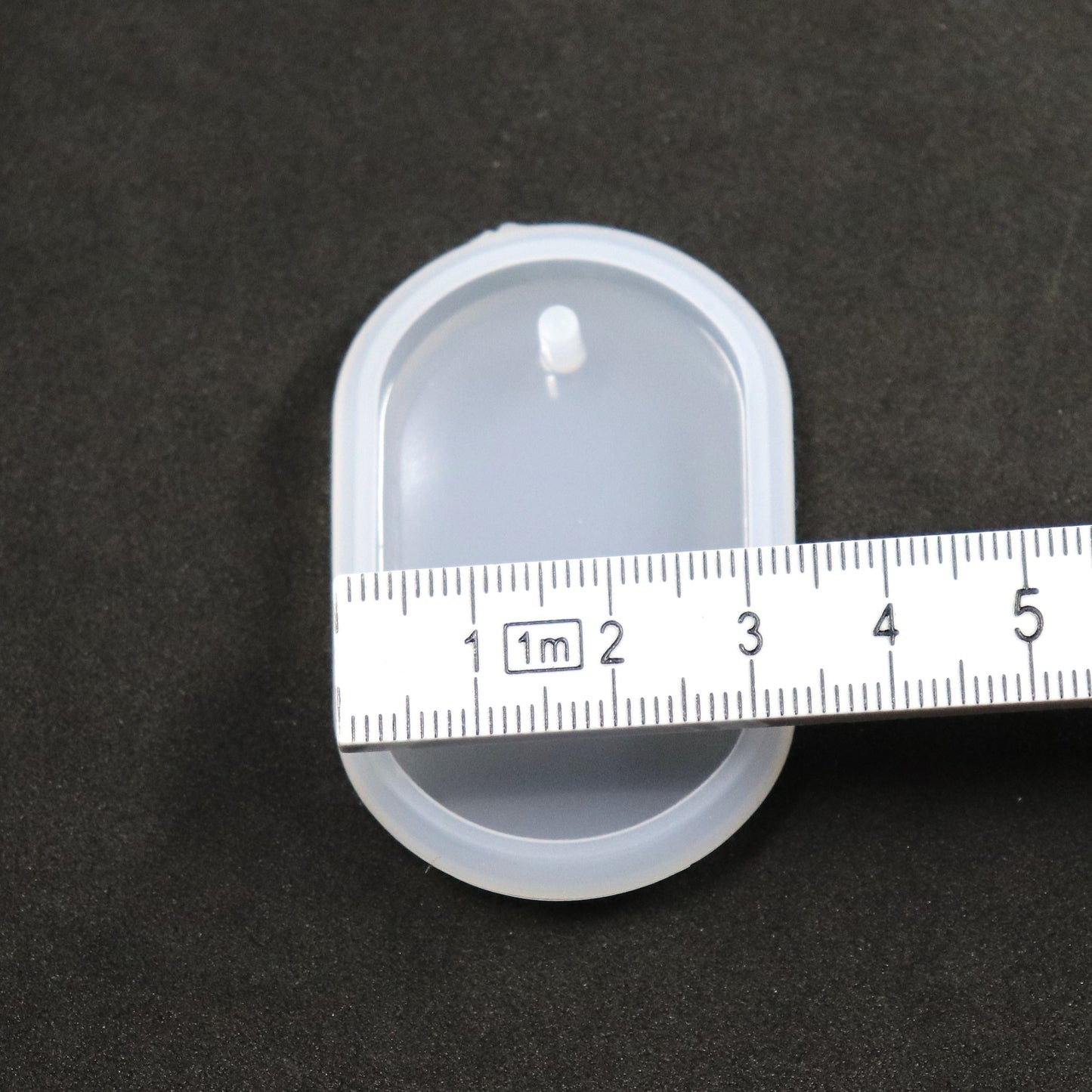 Ovale Silikon Schmuck Anhänger abgerundete Gießform, Raysin, Epoxidharz ca. 5 cm