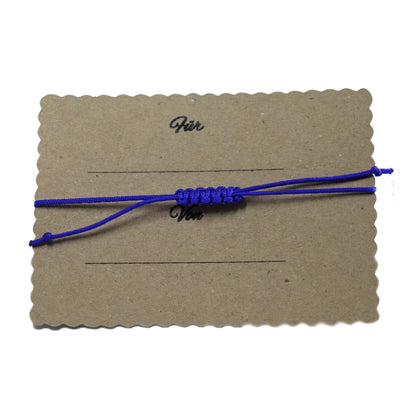 boasicea Schutzengel Glücksbringer Glücksarmband Silber, bis 27 cm - Royalblau